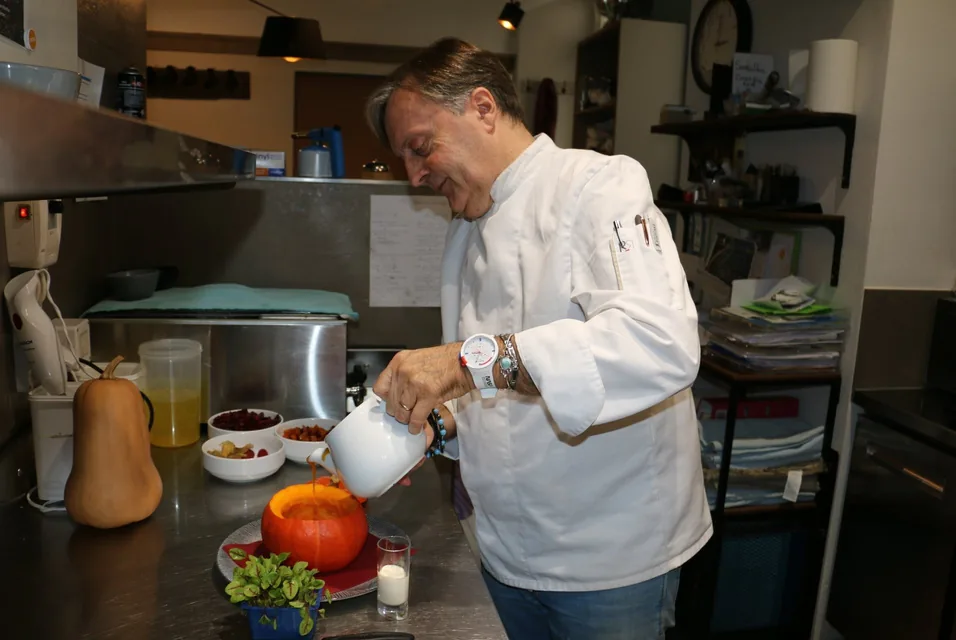 Denis Steiner en cuisine